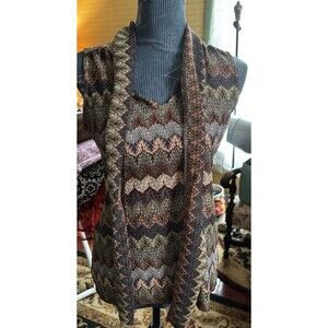 Melissa Paige Size Small Women’s Sheer Pullover Blouse One Piece 34” Bust 24” L